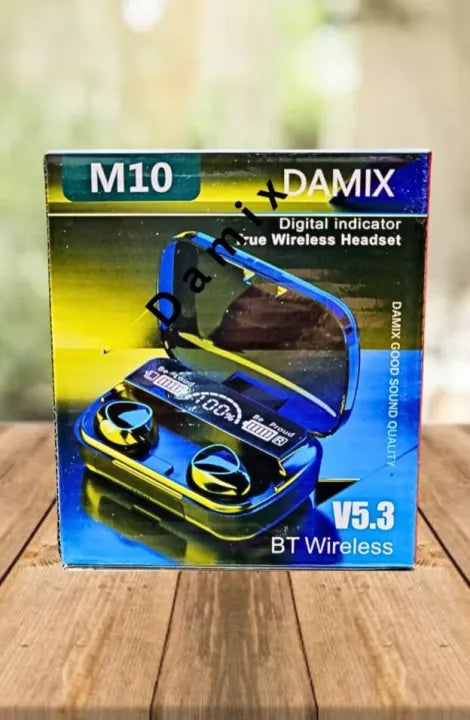 Damix M10 v5.3 Bluetooth Earbuds – Superior Sound, Long Battery Life, and Comfortable Fit"