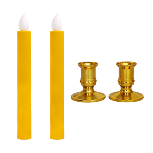 1/2/3/6Pcs Creative Artificial LED Long Pole Flameless Electronic Candle Light Battery Powered Candles Lamp